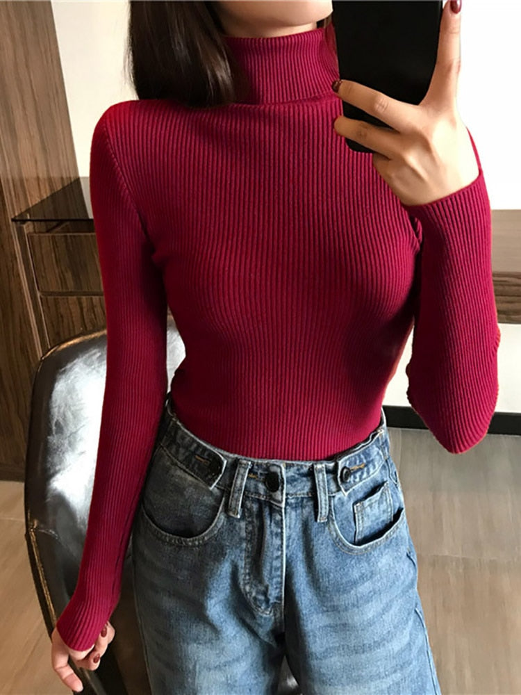Suéter grosso feminino malha