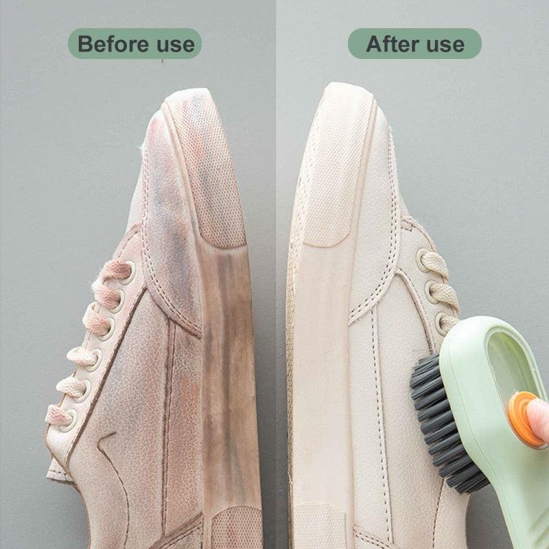 Multifunction Cleaning Brush Soft Bristled Liquid Shoe Brush Clothes Brush Shoe Clothing Board Brush Household Cleaning Tool