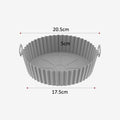 Silicone Basket Pot Tray Airfryer Liner For Air Fryer Reusable Container Accessories Pan Baking Mold Kitchen Shape Protector