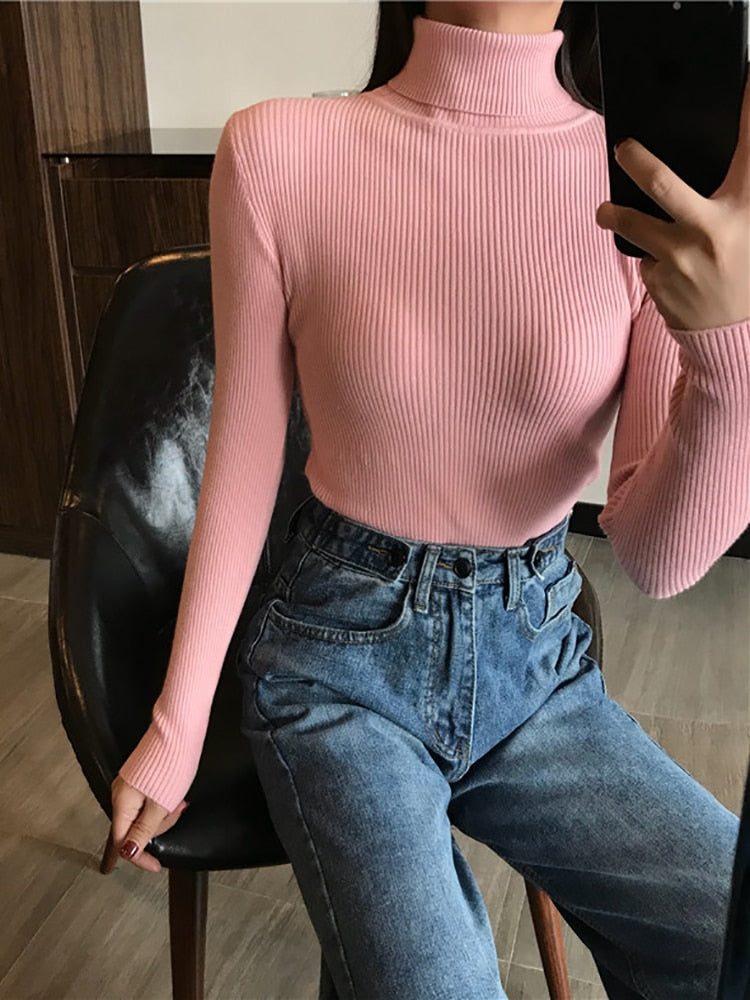 Suéter grosso feminino malha