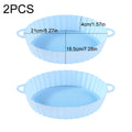 Silicone Basket Pot Tray Airfryer Liner For Air Fryer Reusable Container Accessories Pan Baking Mold Kitchen Shape Protector