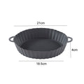 Silicone Basket Pot Tray Airfryer Liner For Air Fryer Reusable Container Accessories Pan Baking Mold Kitchen Shape Protector