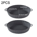 Silicone Basket Pot Tray Airfryer Liner For Air Fryer Reusable Container Accessories Pan Baking Mold Kitchen Shape Protector