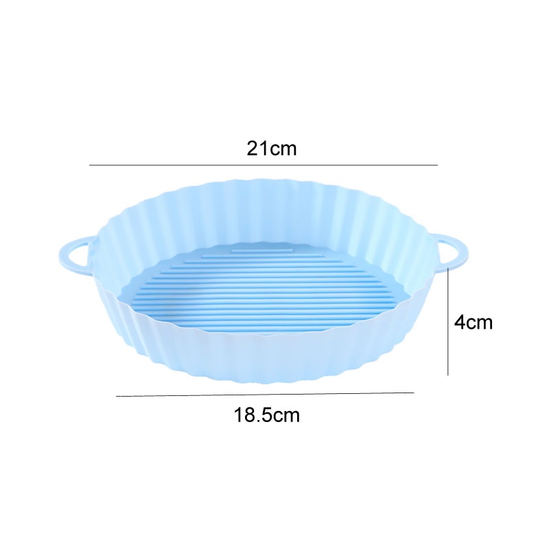 Silicone Basket Pot Tray Airfryer Liner For Air Fryer Reusable Container Accessories Pan Baking Mold Kitchen Shape Protector