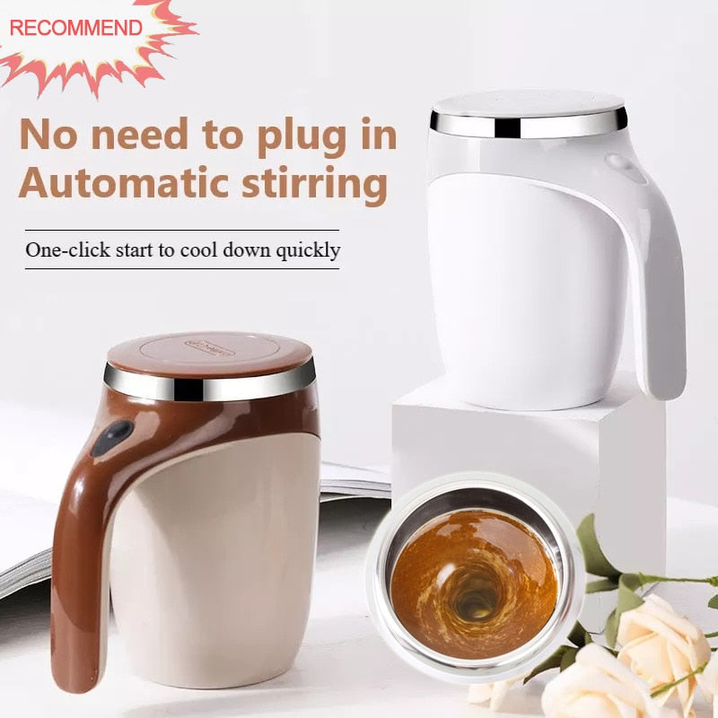 Rechargeable Model Automatic Stirring Cup Coffee Cup High Value Electric Stirring Cup Lazy Milkshake Rotating Magnetic Water Cup
